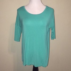 Turquoise soft and sexy shirt